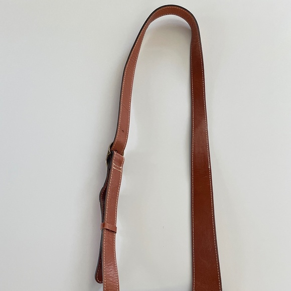 Patricia Nash Brown Leather Crossbody Bag with Embossed Rose Floral Design - Picture 5 of 7